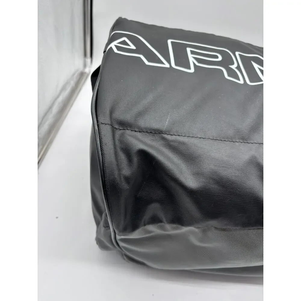 Under Armour Storm Duffel Bag Gym Workout Pockets Shoulder Carry Gray Black